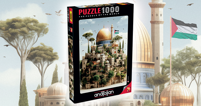 anatolian puzzle 100 parça kudüs gazze israil anatolianpuzzle 