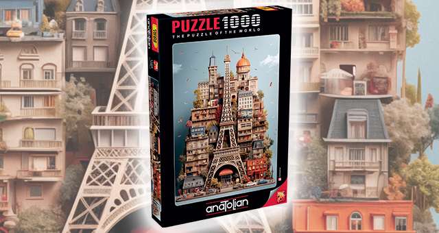anatolian puzzle 100 parça eyfel kulesi anatolianpuzzle